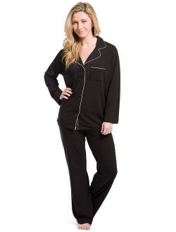 Fishers Finery Women's Ecofabric Full Length Pajama Set; Long Sleeve with Gift Box
