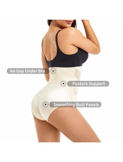 COHTB Shapewear for Women Tummy Control Panties Hi-Waist Body Shaper Underwear Slimming Shaping Briefs