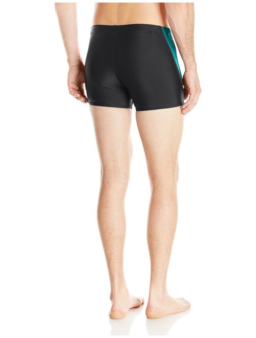 Speedo Men's PowerFLEX Eco Fitness Splice Square Leg Swimsuit
