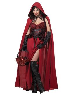 Women's Dark Red Riding Hood Adult