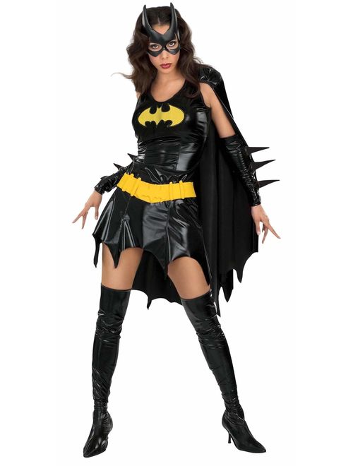 Rubie's Costume Co Secret Wishes DC Comics Sexy Deluxe Batgirl Adult Costume, Black, X-Small