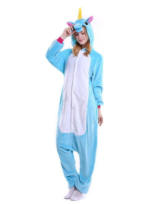 Yutown Adult Unicorn Pajamas Animal Costume Cosplay Onesie
