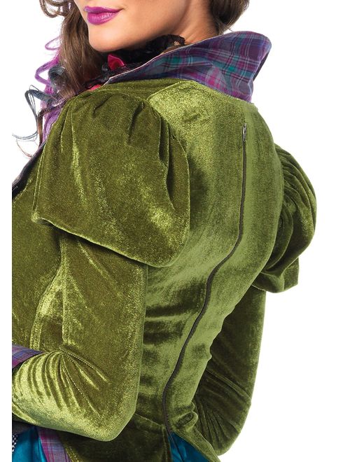Leg Avenue Women's 3 Piece Deluxe Mad Hatter Costume