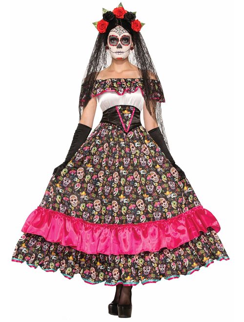 Forum Novelties Women's Day Of Dead Spanish Lady Halloween Costume