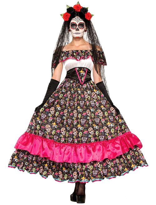 Forum Novelties Women's Day Of Dead Spanish Lady Halloween Costume