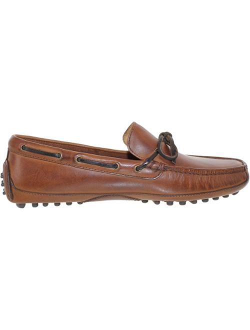 Cole Haan Men's Grant Canoe Camp Moccasin Papaya Ankle-High Leather Loafer - 10M
