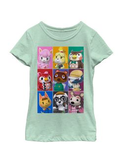 Nintendo Girls' Animal Crossing Characters T-Shirt