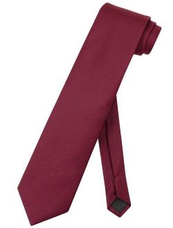 NeckTie Solid EXTRA LONG BURGUNDY Color Men's XL Neck Tie