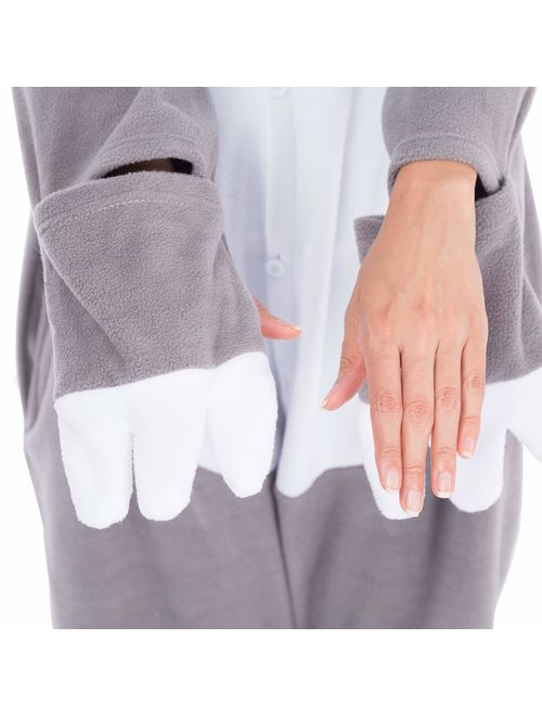 Spooktacular Creations Adult Unisex Onesie Pajama Plush Cosplay Sloth Animal Costume