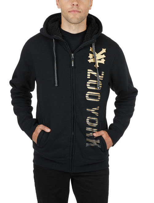 Zoo York Men's Printed Jacket with Sherpa Lining