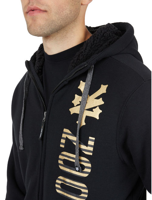 Zoo York Men's Printed Jacket with Sherpa Lining