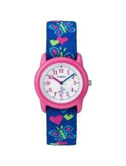 KIDS ANALOG BUTTERFLIES WATCH WITH ELASTIC FABRIC BAND