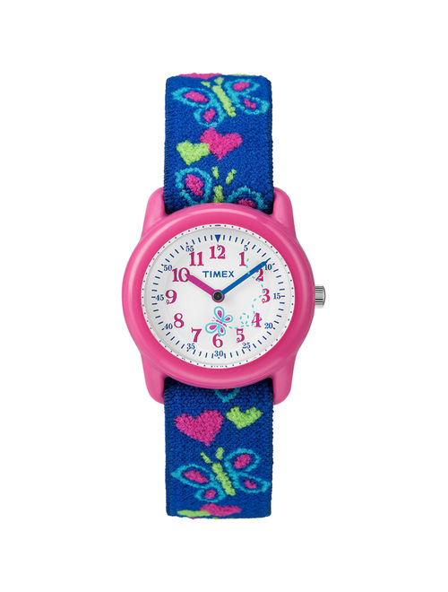 Timex KIDS ANALOG BUTTERFLIES WATCH WITH ELASTIC FABRIC BAND