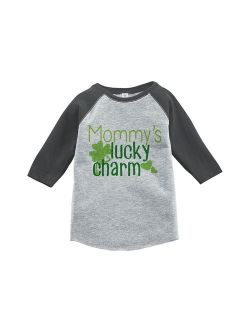 Custom Party Shop Boy's St. Patrick's Day Vintage Baseball Tee - Grey and Green / Medium Youth (10-12) T-shirt