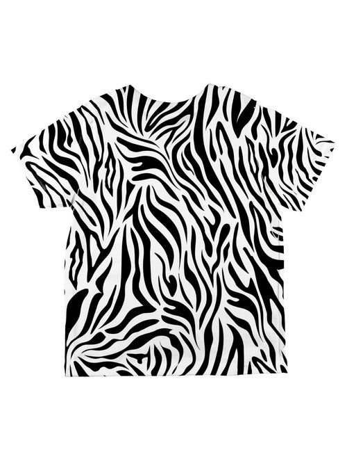 Zebra Stripes Pattern All Over Toddler T Shirt Multi 2T