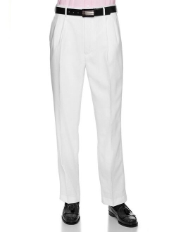 RGM Men's Work To Weekend Pleated Front Dress Pant Finished Hem With No Cuff