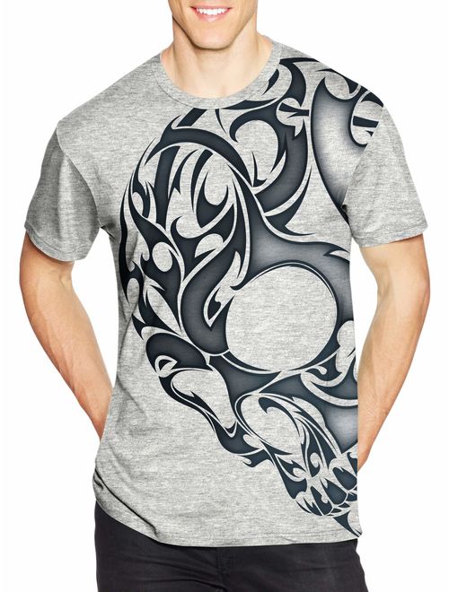 Men's Hanes Printed Skull Tattoo Graphic Short Sleeve T-Shirt