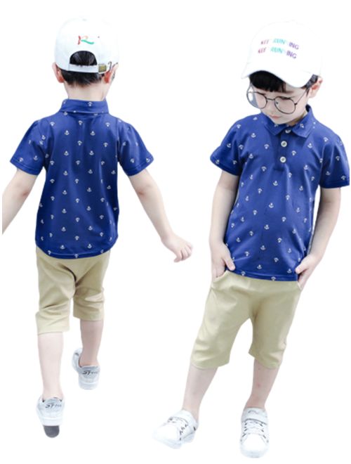 Multitrust Newborn Baby Boy Kids Summer Cotton T shirt Tops Pant Shorts Clothes Outfit 2Pcs
