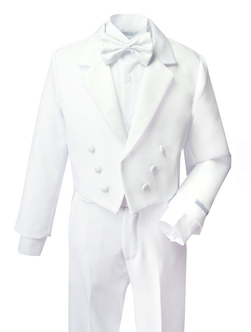 Spring Notion Boys' Classic Tuxedo with Tail White