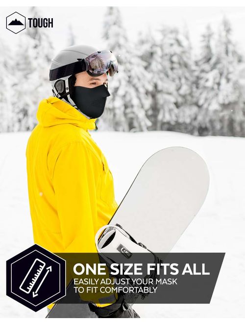 Half Face Ski Mask for Cold Weather - Half Balaclava Face Warmer - Men's Tactical Winter Face Cover For Skiing, Snowboarding, Running & Motorcycling - Fits Men & Women