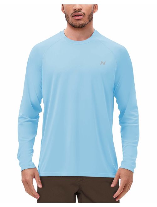 Mens Long Sleeve UV Sun Protection T-Shirts UPF 50+ for Workout Training Hiking