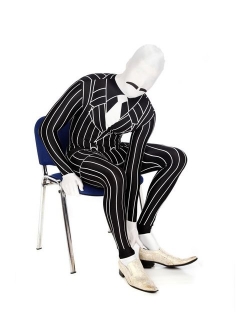 Morphsuit Tuxedo Suit, Original And Best Costume Ever, Formal Great For Halloween, Graduation or Bachelor Party