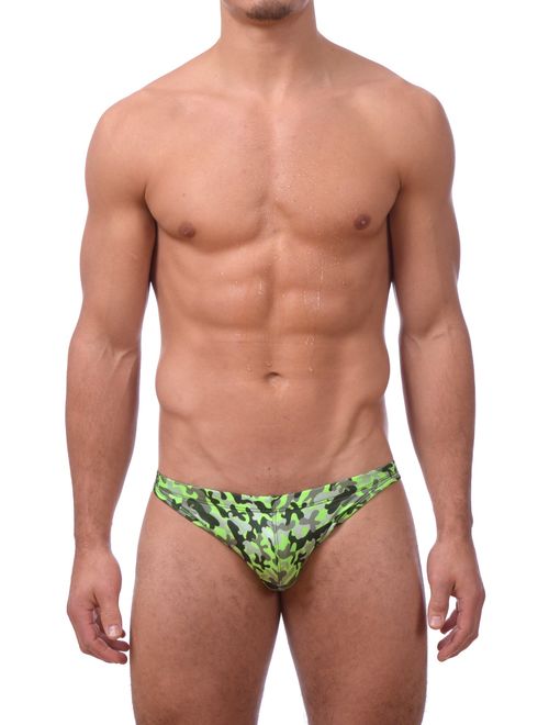 Gary Majdell Sport Mens Print Contour Pouch Greek Bikini Swimsuit 