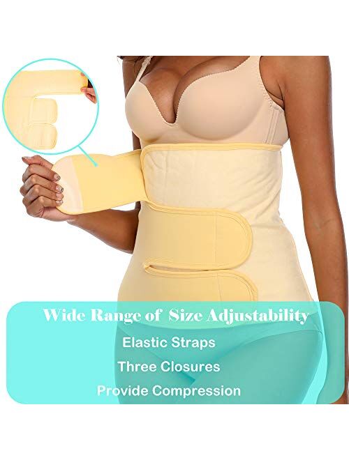 PAZ WEAN Post Belly Band Postpartum Recovery Belt Girdle Belly Binder, Cotton