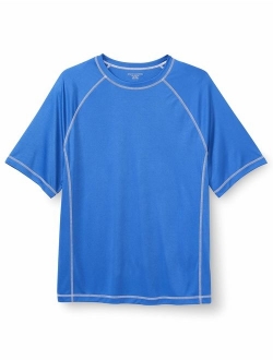Men's Big and Tall Short-Sleeve Quick-Dry UPF 50 Swim Tee fit by DXL