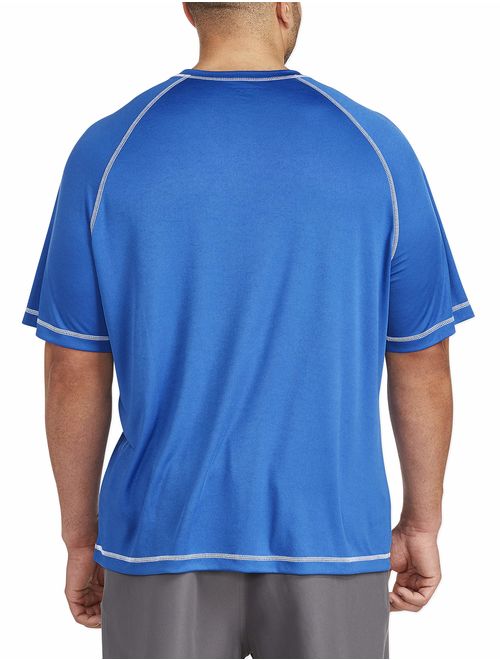 Amazon Essentials Men's Big and Tall Short-Sleeve Quick-Dry UPF 50 Swim Tee fit by DXL