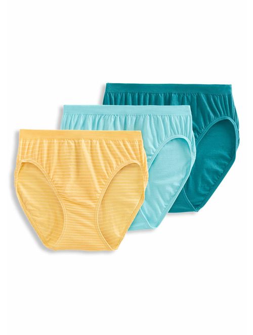 Jockey Women's Underwear Comfies Microfiber French Cut - 3 Pack