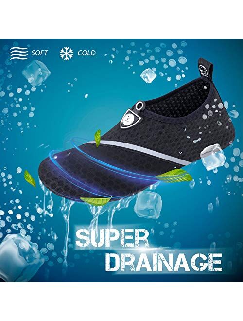 SIMARI Womens and Mens Water Shoes Quick-Dry Aqua Socks Barefoot for Outdoor Beach Swim Sports Yoga Snorkeling SWS002 