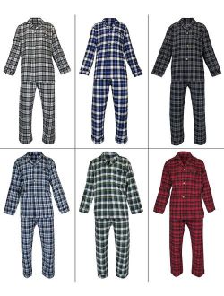 Casual Trends Classical Sleepwear Men's 100% Cotton Flannel Pajama Set,