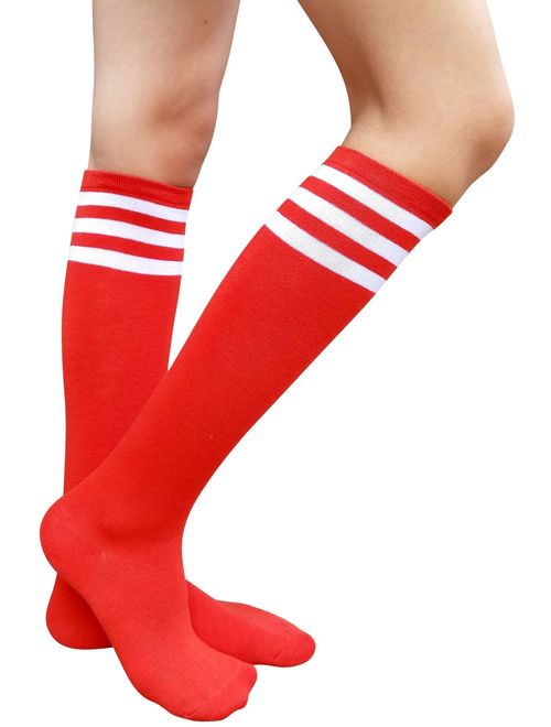AM Landen Women Teens Knee High Tube Socks Mid-Calf Socks Costume Cosplay Socks Girls Novelty Socks Gift Socks