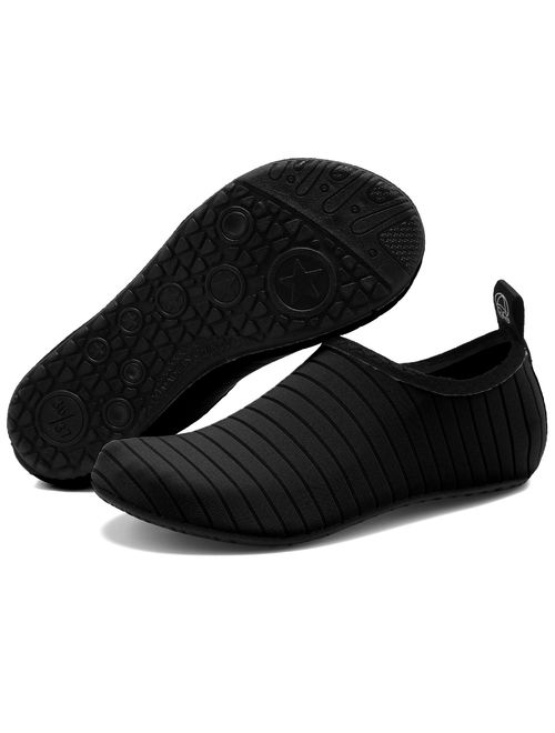 ANLUKE Water Shoes Barefoot Aqua Yoga Socks Quick-Dry Beach Swim Surf Shoes for Women Men