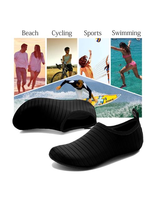 ANLUKE Water Shoes Barefoot Aqua Yoga Socks Quick-Dry Beach Swim Surf Shoes for Women Men