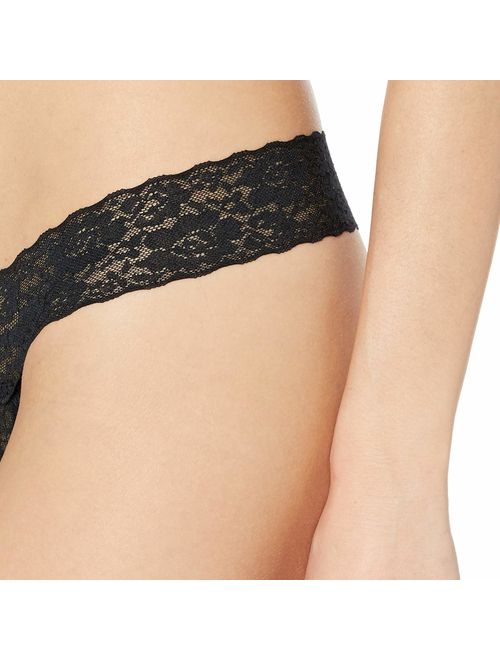 Amazon Essentials Women's 4-Pack Lace Stretch Thong Panty