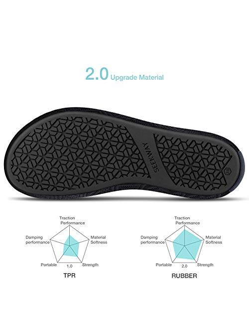 SEEKWAY Men Women Water Shoes Barefoot Quick-Dry Aqua Socks Lightweight for Outdoor Sports Swim Beach Yoga Surf Pool SK002