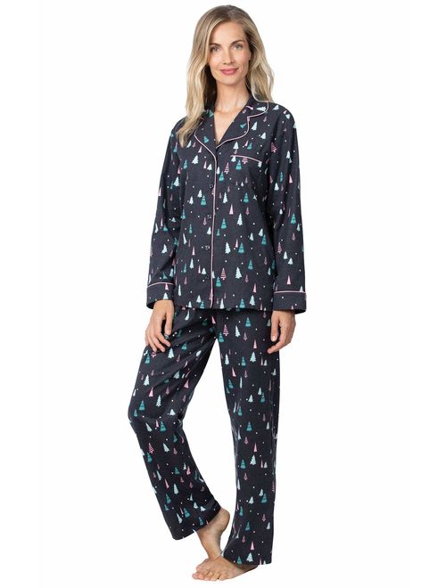 Addison Meadow Womens Pajamas - Women's Flannel Pajama Sets, Purple