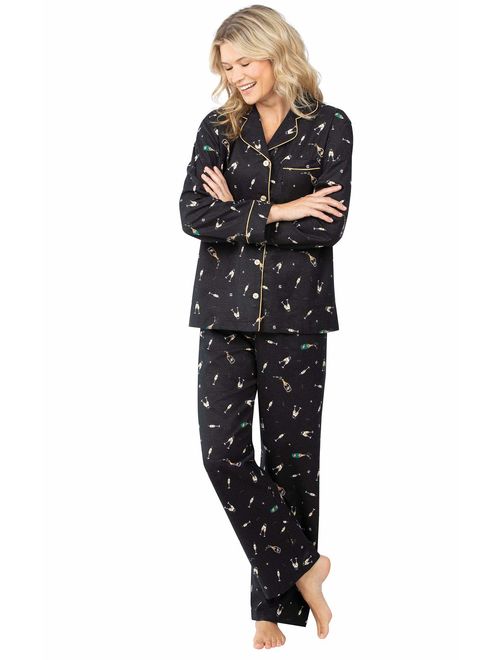 Addison Meadow Womens Pajamas - Women's Flannel Pajama Sets, Purple
