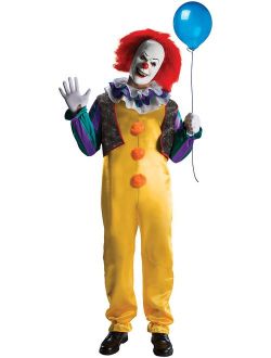 IT The Movie Adult Pennywise Deluxe Costume, As Shown