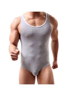 Mens Suspenders Wrestling Singlet Leotard Thong Bodysuit Jumpsuit Briefs Swimwear