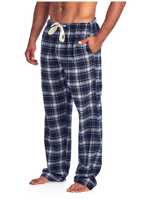 Ashford & Brooks Mens Super Soft Flannel Plaid Pajama Sleep Pants