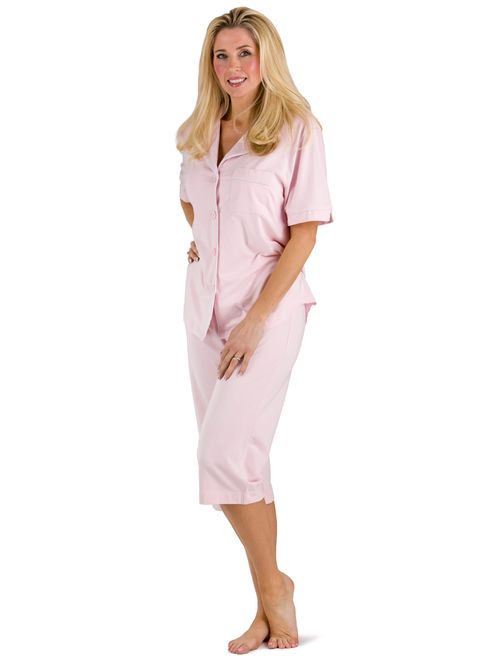 Fishers Finery Women's Tranquil Dreams Capri Pajama Set