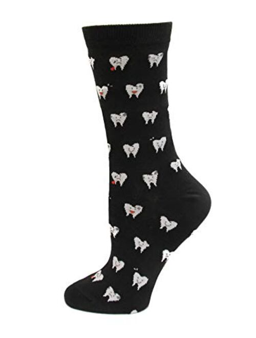 K. Bell Socks Women's Cool Cats Fun Novelty Casual Crew Socks