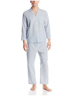 Men's Striped Broadcloth Pajama Set