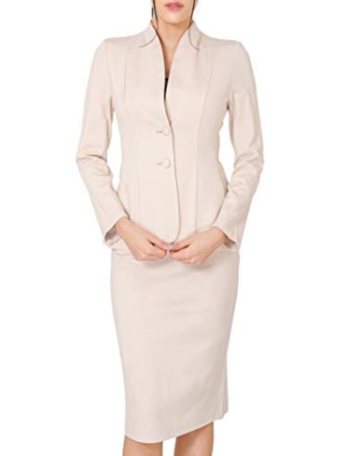Sweethabit Womens Business Formal Work Jacket Skirt Suit Set 