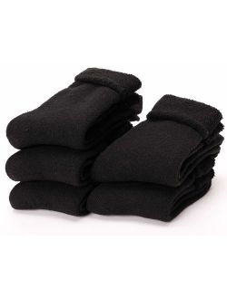 Womens Wool Socks Warm Thermal Thick Heavy Cold Weather Winter Socks 5 Pack