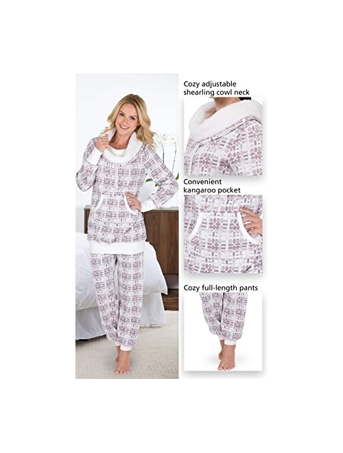 PajamaGram Soft Fleece Pajamas Women - Womens Pajama Sets