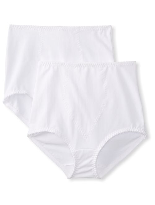 Bali Women's Smoothers Shapewear 2 Pack Cotton Brief with Light Control